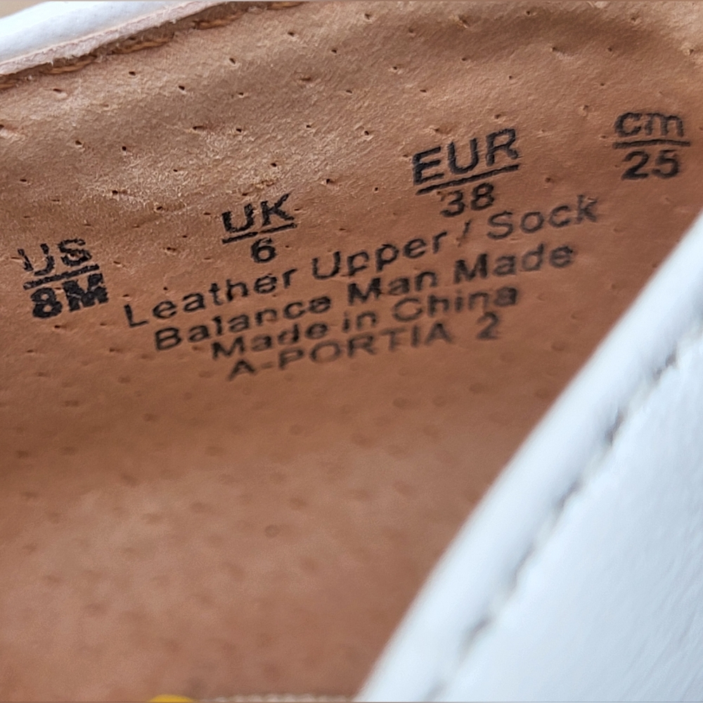 SARTO by Franco Sarto - Portia White Leather Loafers - Size 8M - Picture 4 of 4